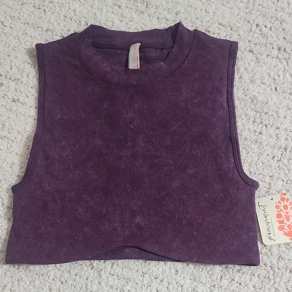 FP Movement by Free People Purple Crop Top